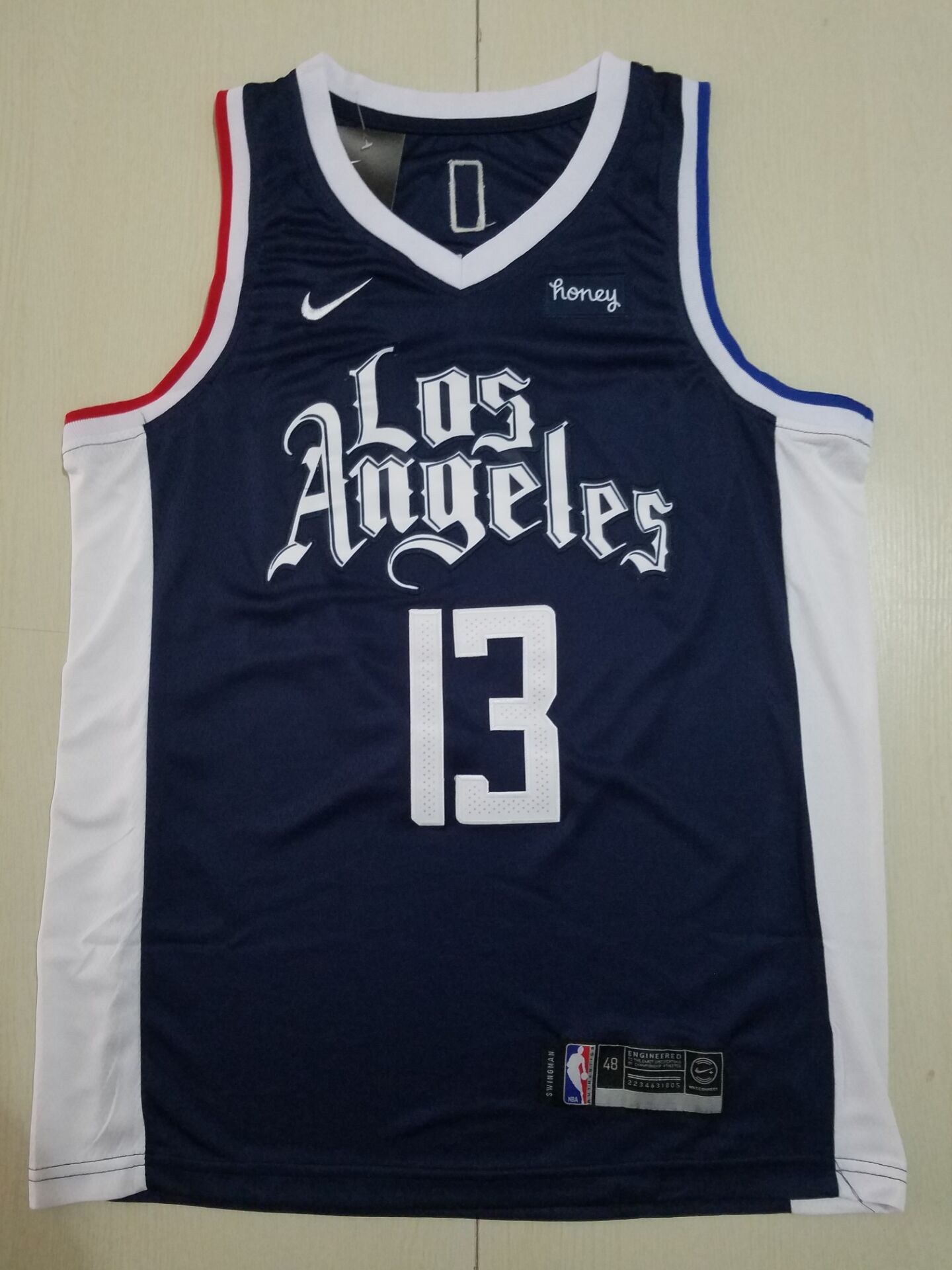 Men Los Angeles Clippers #13 George blue City Edition Game Nike NBA Jerseys->utah jazz->NBA Jersey